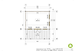 Abri de jardin BORN SN21, 34-58 mm, 25-30 m2, direct usine, plan de RDC