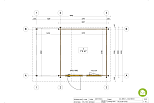 Abri de jardin CLERMONT SN9.1, 44 mm, 13 m2, direct usine, plan de RDC