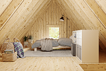 Chalet en bois habitable TULLE V1_A1, 4x5, 20 m2, prix2