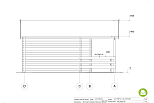 Chalet en bois habitable EDREN VSP13.1, 24m2, 44mm, 58mm, RE2020, habitable, facade4