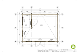 Chalet de jardin MARGON VSP14, 18m2, 44mm, 58mm, RE2020, prix, plan de RDC