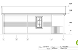 Chalet en bois habitable AUXERRE VSP24, 44m2, 44mm, 58mm, RE2020, habitable, facade2