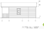 Chalet en bois habitable AUXERRE VSP24, 44m2, 44mm, 58mm, RE2020, habitable, facade3