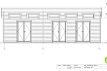 Chalet en bois habitable BARROUX VSP26, 51m2, 44mm, 58mm, RE2020, habitable, facade1