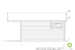 Chalet de jardin VIGNY VSP27, 12m2, 44mm, 58mm, RE2020, prix, facade4