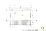 Chalet de jardin BAZILLON VSP36, 15m2, 44mm, 58mm, RE2020, prix, plan de RDC