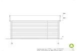Chalet de jardin BAZILLON VSP36, 15m2, 44mm, 58mm, RE2020, prix, facade2