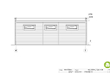 Chalet en bois CHAUMONT VSP41, 48m2, 44mm, 58mm, RE2020, habitable, facade4