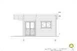 Chalet en bois LACANAU VSP46, 22m2, 44mm, 58mm, RE2020, habitable, facade1