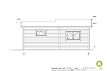 Chalet en bois habitable ROYAN VSP47.1, 34m2, 44mm, 58mm, RE2020, habitable, facade2