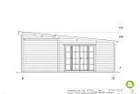 Chalet en bois habitable LARRAU VSP47, 34m2, 44mm, 58mm, RE2020, prix, facade3