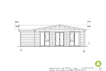 Chalet en bois habitable ORLEANS VSP59, 86m2 44mm, 58mm, RE2020, habitable, facade1