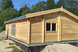 Chalet en bois habitable ISTRES VSP23, 61m2, 44mm, 58mm, RE2020, direct usine1